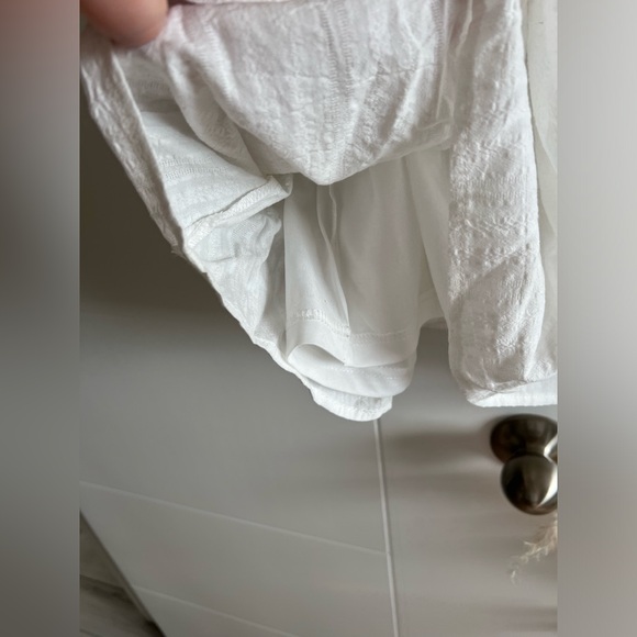 Listicle White Babydoll Mini Dress - L NWT - Picture 2 of 11